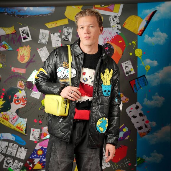 Sans Beast Yellow Vegan Leather Camera Bag – Eco-Friendly Statement Accessory - Picture 3 of 12